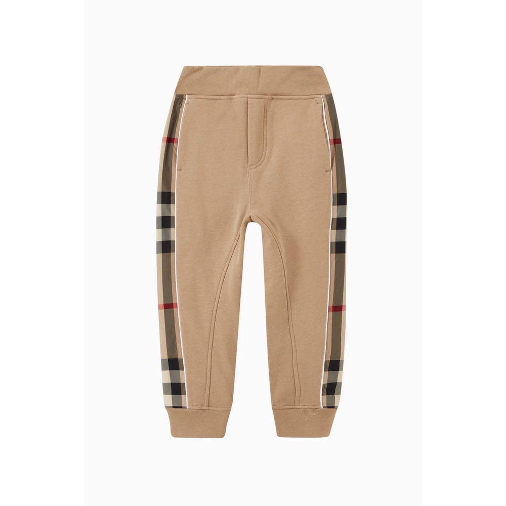BURBERRY Boy's‎ Graham Vintage Nova Check Jogger Pants Stained